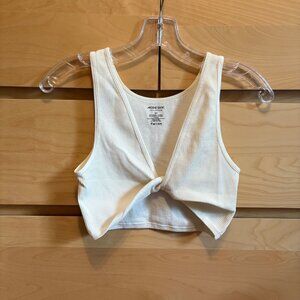 NWOT ARDENE OFF WHITE RIBBED SEAMLESS TANK TOP, SIZE: SMALL